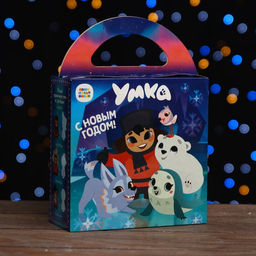 Цена за 5 шт. Коробка подарочная складная Умка 17 х 6,7 х 17,3 см