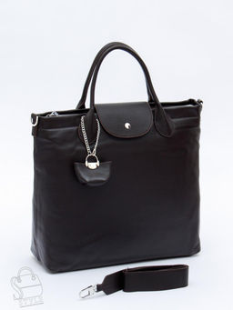 Сумка женская кожаная 1006LP d.coffee Polina&Eiterou  в Новосибирске