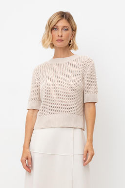 ЕВ 30220/телесный джемпер жен