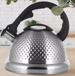 Чайник 2,7л из нержавеющей стали со свистком (100306) /KAMILLE/  фото 9