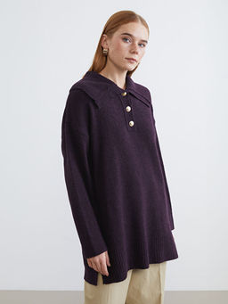 Polo Yaka Kad?n Triko Kazak