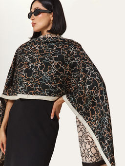 в составе ШЕРСТЬ и КАШЕМИР Большой, мягкий, теплый двусторонний палантин - Tantino фото 7