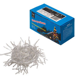 ULD-S0300-200/DTA WARM WHITE IP20 FIRECRACKER Гирлянда светодиодная с контроллером Фейерверк, 3м. 200 светодиодов. Теплый белый свет. Провод прозрачный. ТМ Uniel - Volpe фото 7
