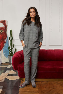 Брюки 30387 Черно-Белый