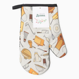 Варежка Доляна Кухня 26*16 см, 100% п/э  фото 4