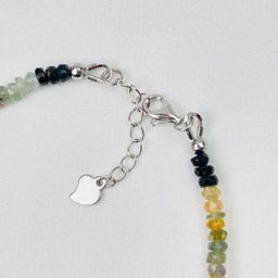 Браслет из Турмалина микс 17,5 см + - Радуга самоцветов фото 4