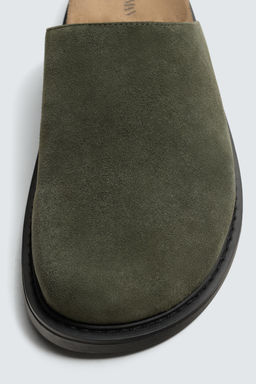 ZUECO PIEL / Verde agua - Zara фото 3
