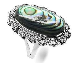 Кольцо из серебра марказит, перламутр, SL-AGA44