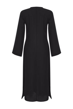 K?rm?z? Dokuma Buzgulu %100 Pamuk Maxi Plaj Elbise TBESS25EL00015 - Trendyolmilla фото 9