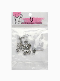 Концевик, цвет серебро, СМ-262, 3.2 мм (набор 20 шт.)