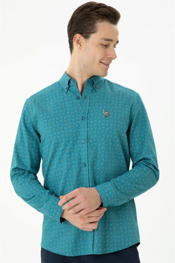Мужская рубашка Petrol с длинным рукавом