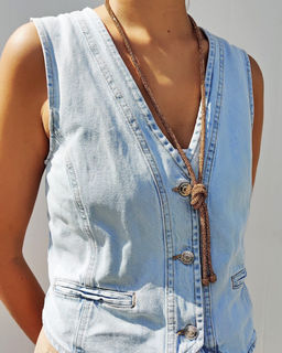 Колье из страз длинное