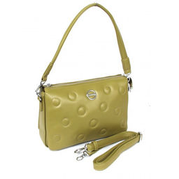 Сумка женская искусственная кожа Marrivina-22027, 3отд, плечевой ремень, зеленый SALE 262613