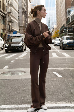 INTERLOCK FLARE TROUSERS - Zara фото 10