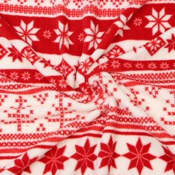 Плед «Этель. Новогодний узор», 150×200 см, корал-флис