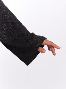 Платье вечернее с цветком 1PP51727BLK60