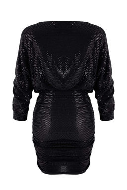 Siyah Payet Orme Mini S?k Abiye Gece Mezuniyet Y?lbas? Elbisesi TPRAW26EL00132 - Trendyolmilla фото 6