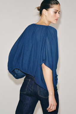 JERSEY GLOBO PUNTO / Azul / ?ndigo - Zara фото 2