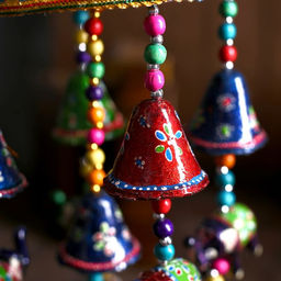 Интерьерная подвеска с колокольчиками Слоны 15х15х34 см МИКС - Simaland фото 2