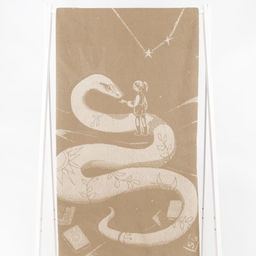 6с102.511ж2 Под звёздами(лён3) Полотенце махровое 67х150см