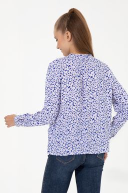 U. S. Polo Assn Женская синяя рубашка с длинным рукавом - U.s. polo assn фото 5