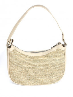 Сумка женская иск/кожа+текстиль DJ-СМ 7433-OATMEAL BEIGE, 1отд, плечевой ремень, бежевый SALE 263870 - Adelia фото 6