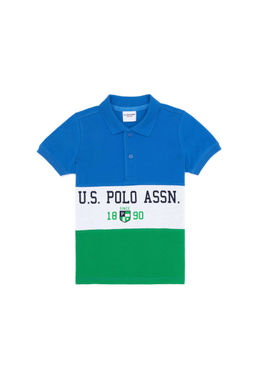 Зеленая футболка с воротником-поло для мальчика Неожиданная скидка в корзине - U.s. polo assn фото 4