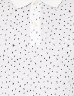 Белая футболка с воротником поло - Cacharel фото 6