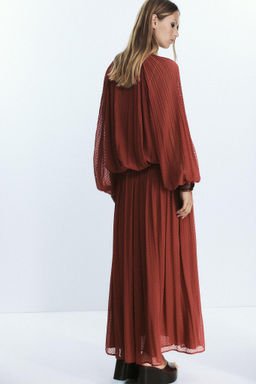 TASSEL PLEATED BLOUSE - Zara фото 16