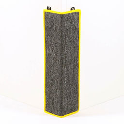 Когтеточка угловая средняя, ковролиновая с пропиткой, 57×13 см, микс цветов