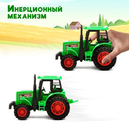 Трактор инерционный Фермерский, цвета МИКС - Simaland фото 7