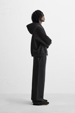 WASHED PLEATED JOGGER TROUSERS - Zara фото 4