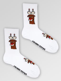 Носки НГ р.35-40 TxT Олень с рогами - Krumpy фото 4