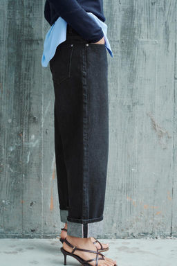 Z1975 SELVEDGE STRAIGHT-LEG MID-WAIST JEANS - Zara фото 4