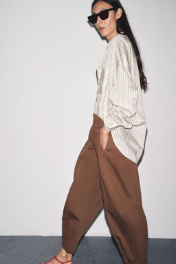 ZW COLLECTION DARTED TROUSERS WITH BELT LOOPS - Zara фото 22