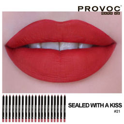 Provoc Полуперманентный гелевый карандаш для губ 21 Sealed with a Kis