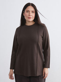 Bisiklet Yaka Kad?n Sweatshirt Tunik