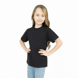 Футболка детская черная