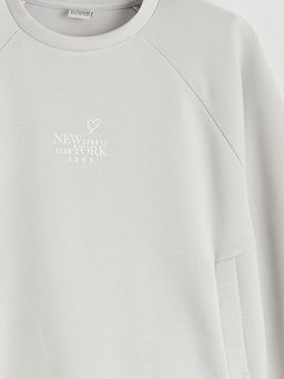 New York Bask?l? K?z ?ocuk Soft Touch Sweatshirt