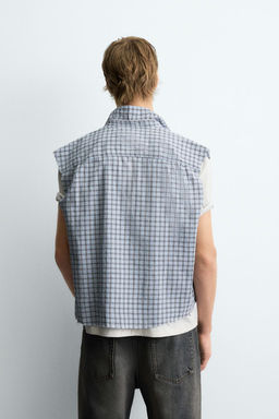 CROPPED FIT CHECK SHIRT - Zara фото 3
