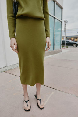 KNIT MIDI SKIRT - Zara фото 5