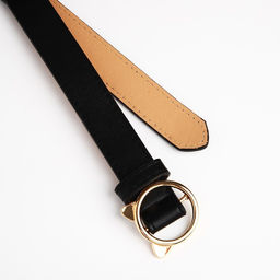 Ремень детский, ширина 2.5 см, пряжка металл, цвет чёрный - Simaland фото 2