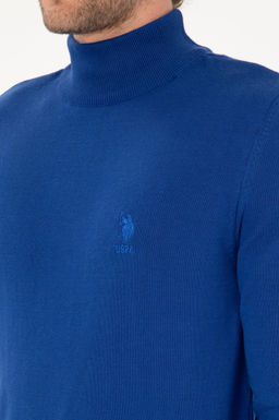 Erkek Slim Fit Yar_m Bal_k__ Yaka Saks Kazak - U.s. polo assn фото 7