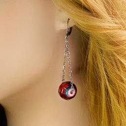 Серьги из муранского стекла MELODY COLOR LS2933