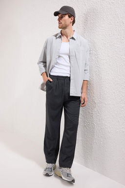 Antrasit Wide Leg Bol Kumas Baggy Pantolon TMNSS23PL00039