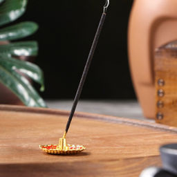 Подставка для благовоний TAKE IT EASY «Лотос малый», эмаль красный