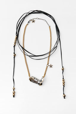 PACK OF 2 COWBOY BOOT BEADED NECKLACES - Zara фото 3