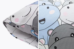 Наволочка 50*70 рис.5951-1 Бегемотики - Bravo фото 3