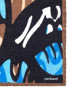 Коричневый шерстяной платок - Cacharel фото 5