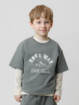 КР 302778/пряный базилик к650 фуфайка (футболка) для мал